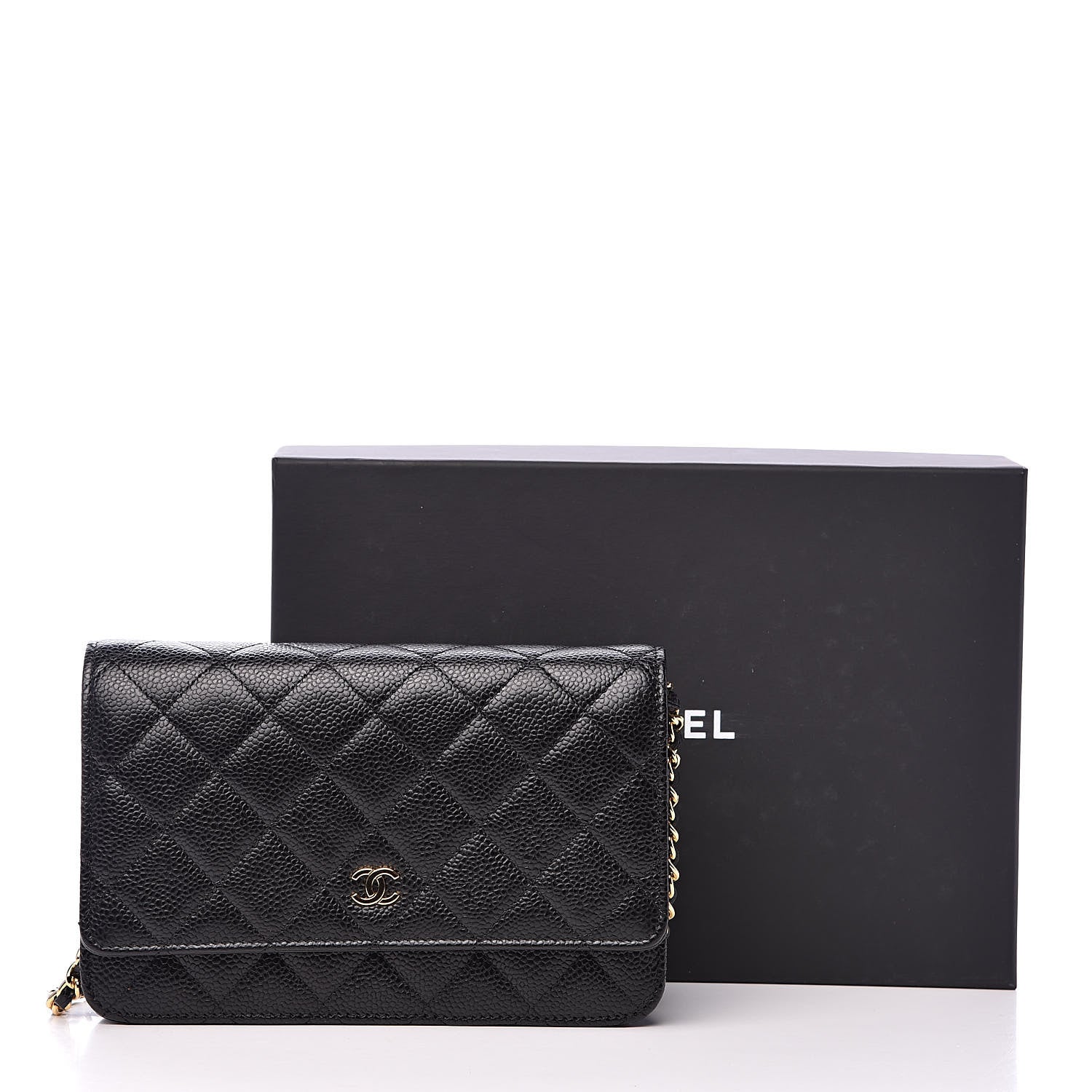 Chanel Caviar Quilted Wallet On Chain WOC Black 11 of 11
