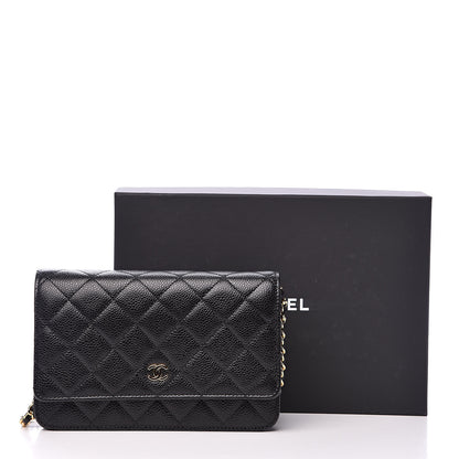 Chanel Caviar Quilted Wallet On Chain WOC Black 11 of 11