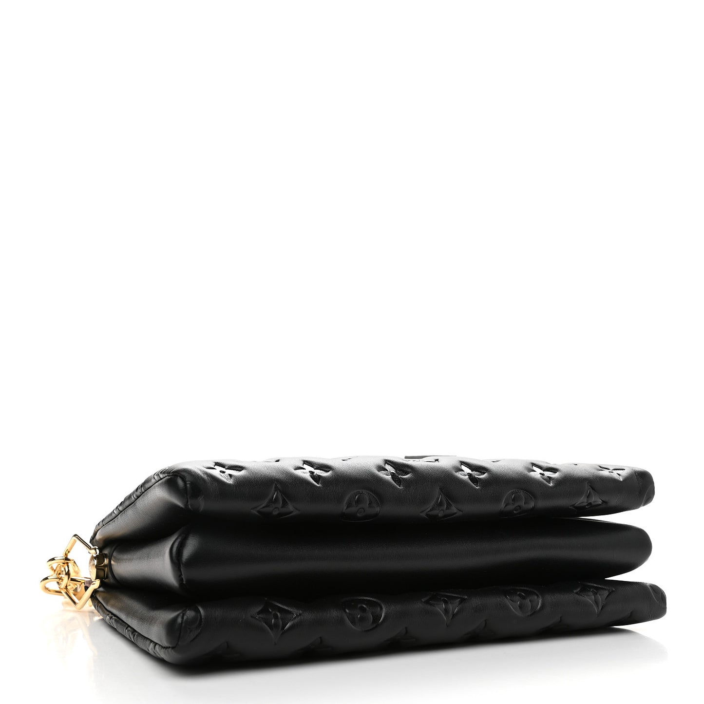Lambskin Embossed Monogram Coussin PM Black