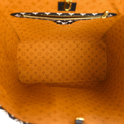Louis Vuitton Monogram Giant Crafty Neverfull MM Creme Caramel 5 of 11