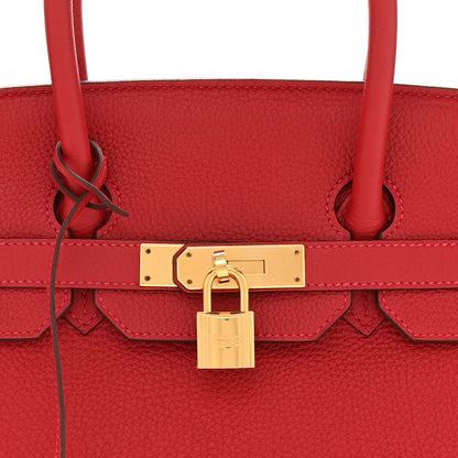 Hermes Togo Birkin 35 Rouge Casaque 8 of 10