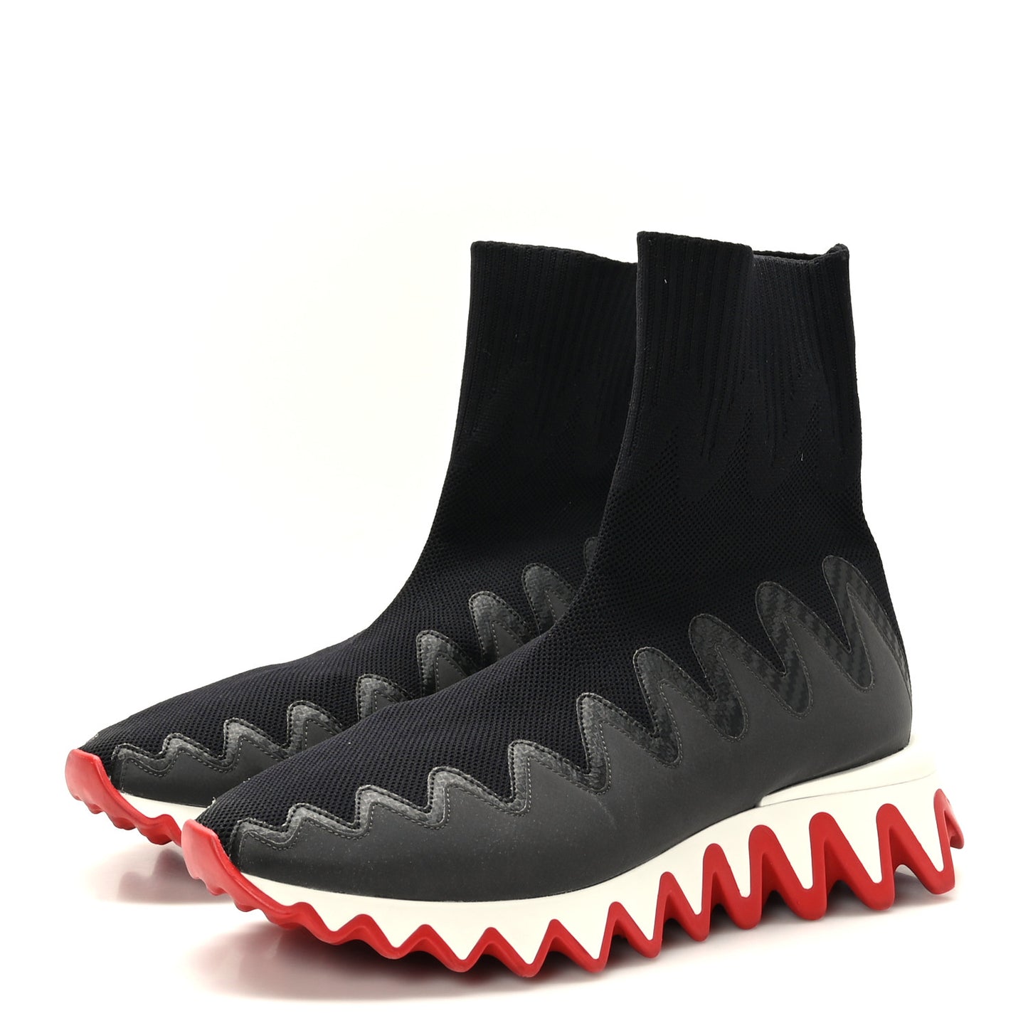 Knit Mesh Sharky Sock Sneakers 39 Black