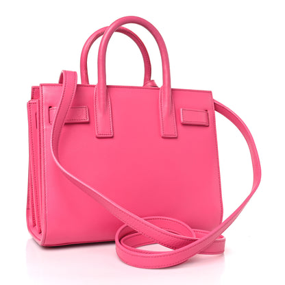 Saint Laurent Calfskin Sac De Jour Nano Lipstick Fuchsia 3 of 12