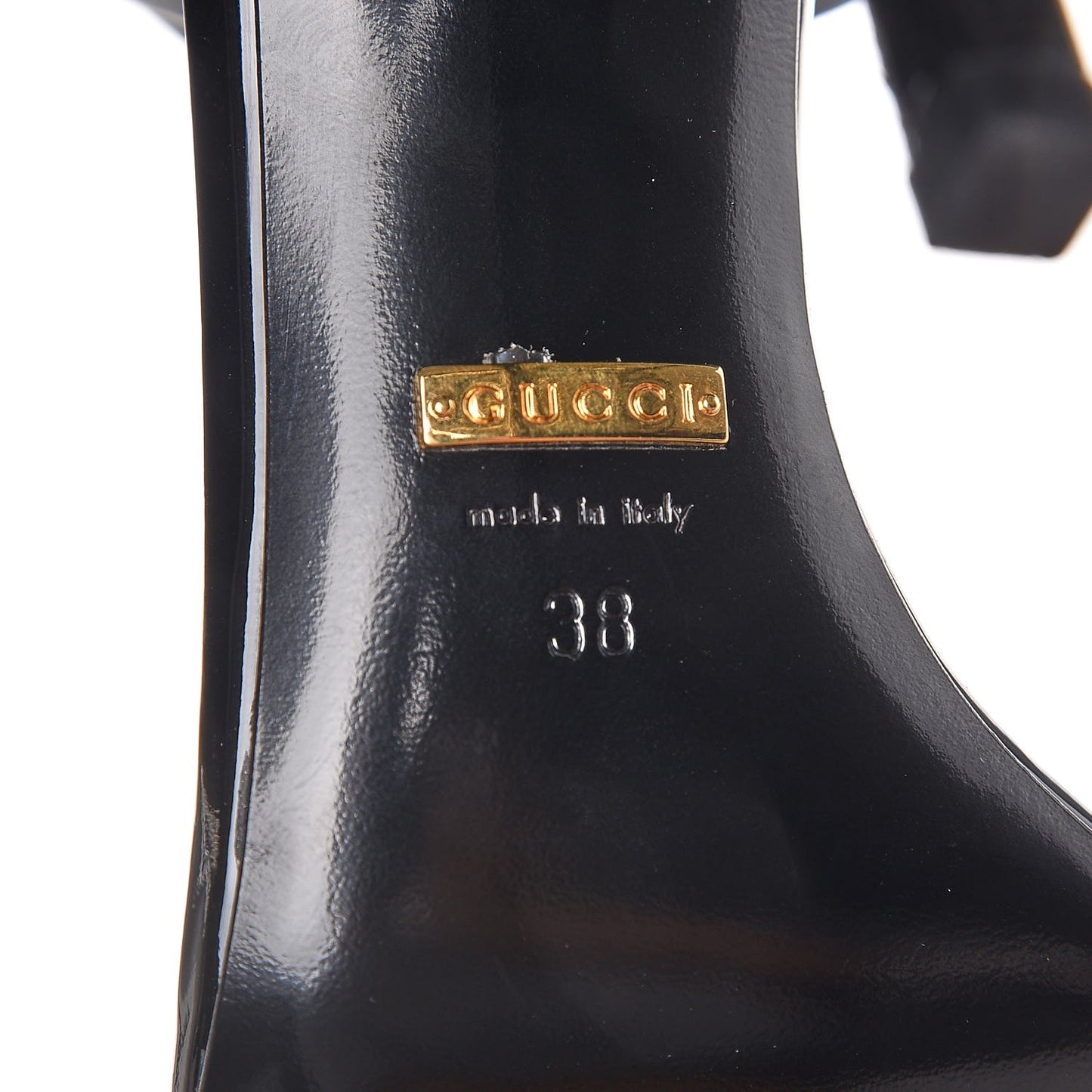 Patent Victorie Sandals 38 Black