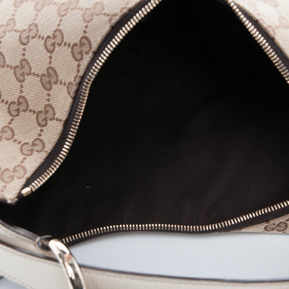 Gucci Monogram Medium Horsebit Chain Hobo Off White 5 of 7