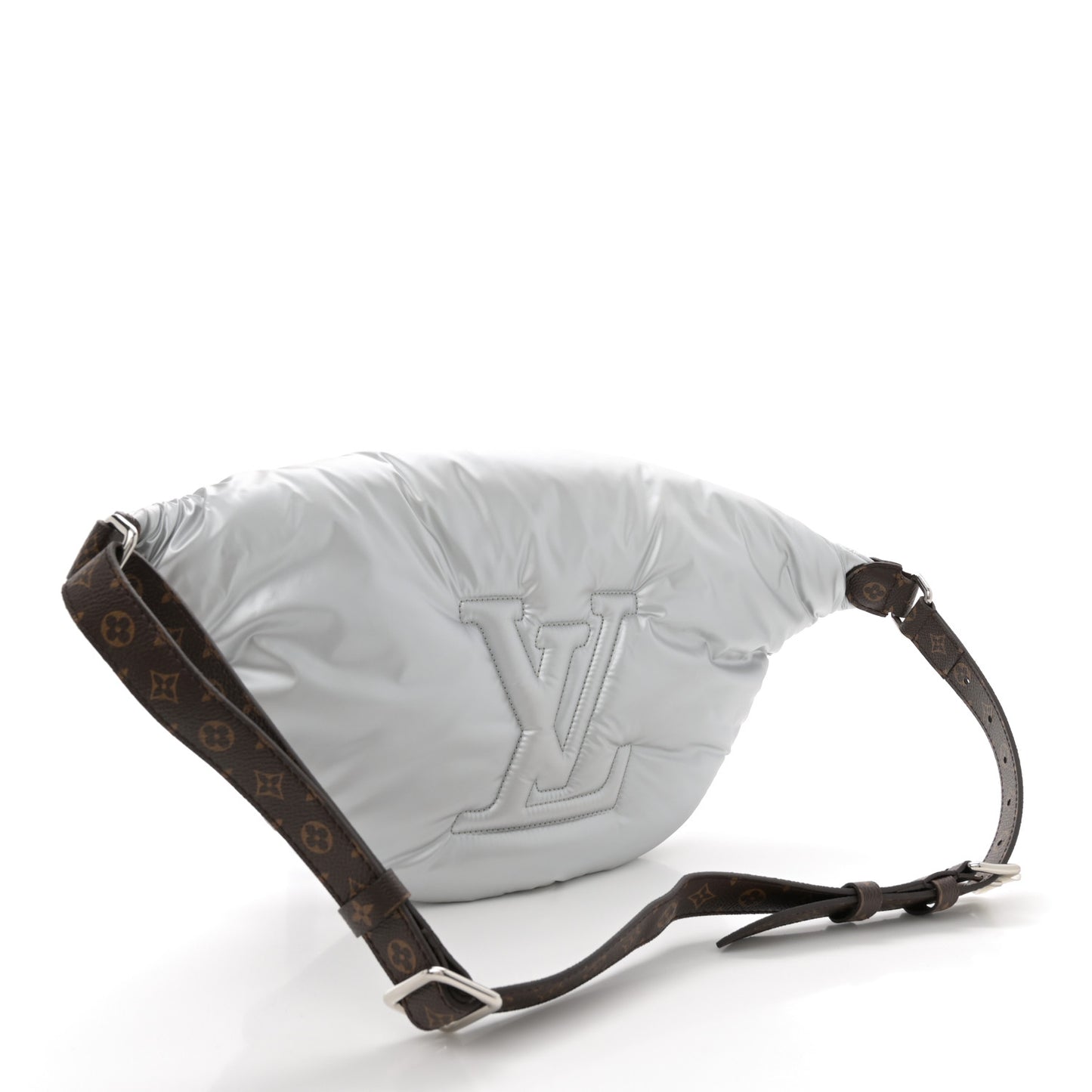 Econyl Monogram Pillow BumBag Silver