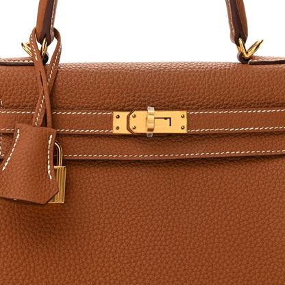 Hermes Togo Kelly Retourne 25 Gold 8 of 12