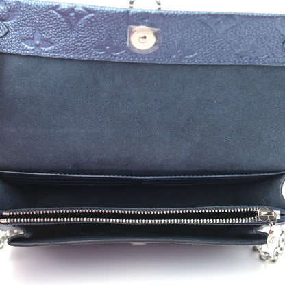 Louis Vuitton Metalli Empreinte Monogram Vavin Chain Wallet Navy Nacre 5 of 10
