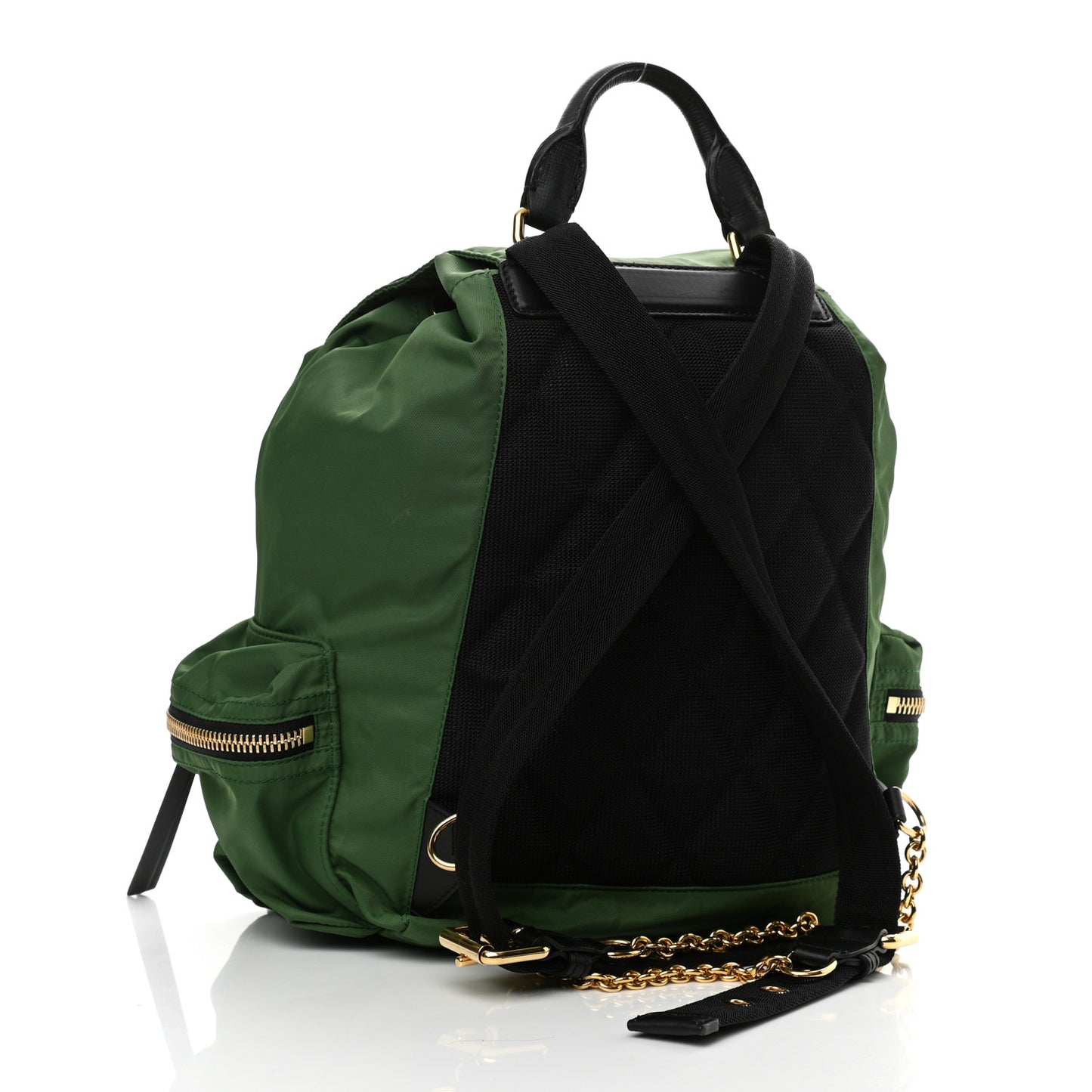 Nylon Medium Rucksack Backpack Green