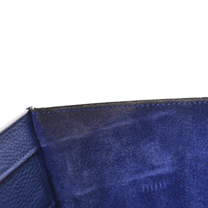 Celine Drummed Calfskin Micro Luggage Indigo 6 of 16