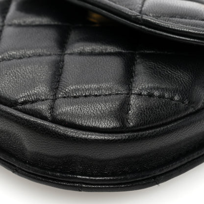 Chanel Lambskin Quilted Pearl Crush Waist Bag Black 10 of 10