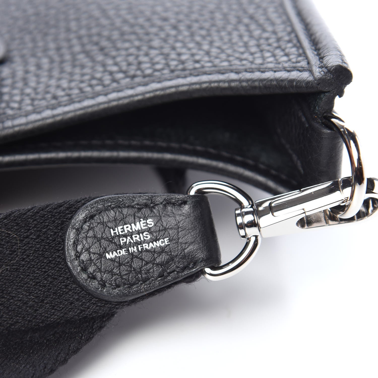 Hermes Taurillon Clemence Evelyne TPM Black 10 of 11