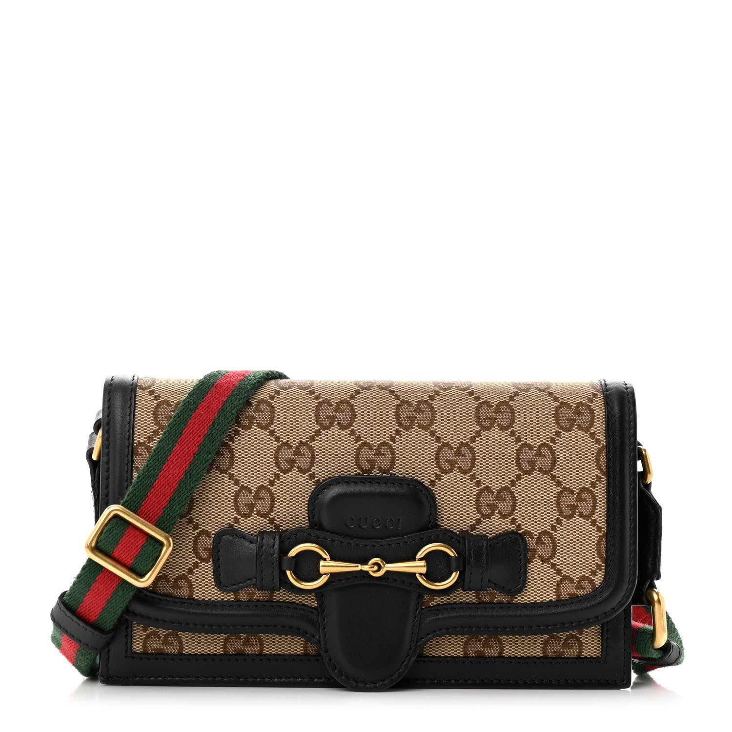 Gucci Monogram Lady Web Convertible Wallet Black 1 of 11