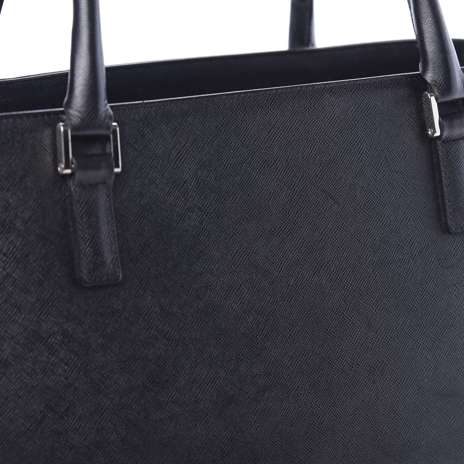 Burberry Saffiano Top Handle Tote Black 20 of 25