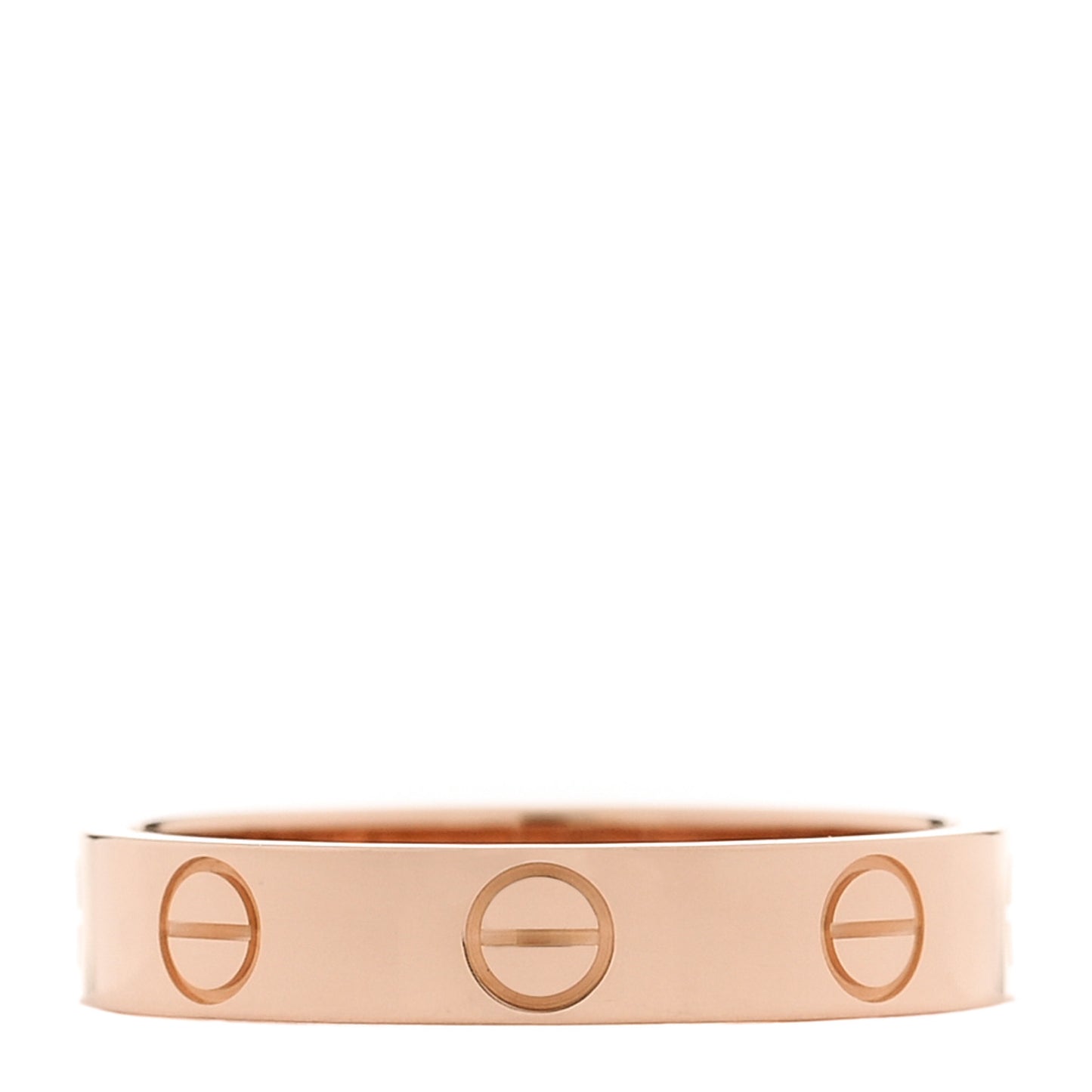18K Pink Gold 3.5mm LOVE Wedding Band Ring 51 5.75