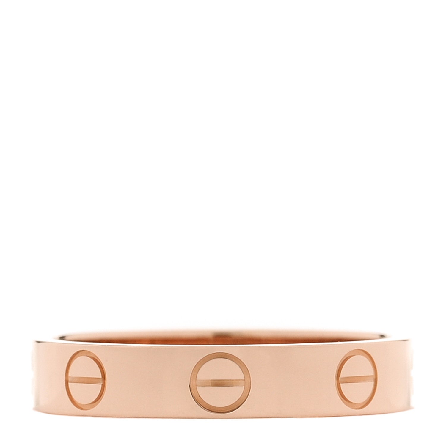 Cartier 18K Pink Gold 3.5mm LOVE Wedding Band Ring 51 5.75 3 of 4