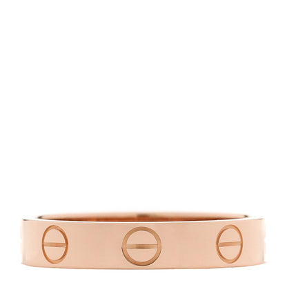 Cartier 18K Pink Gold 3.5mm LOVE Wedding Band Ring 51 5.75 3 of 4