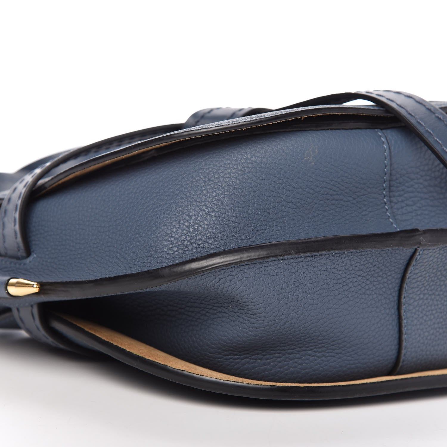 Loewe Grained Calfskin Mini Gate Crossbody Bag Steel Blue 6 of 9