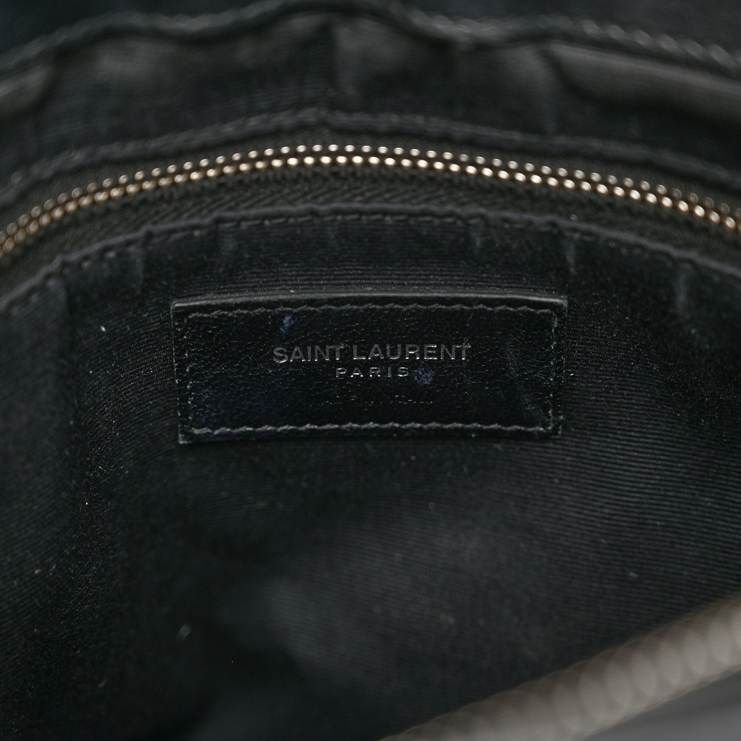 Saint Laurent Calfskin Y Quilted Monogram Medium Loulou Satchel Black 8 of 12