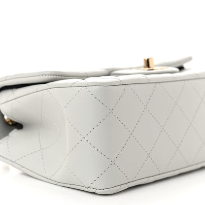 Chanel Lambskin Quilted Mini Rectangular Flap Light Blue 9 of 11
