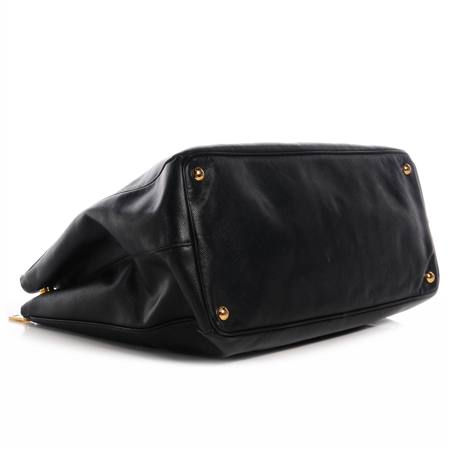 Prada Saffiano Lux Large Double Zip Tote Nero Black 4 of 10
