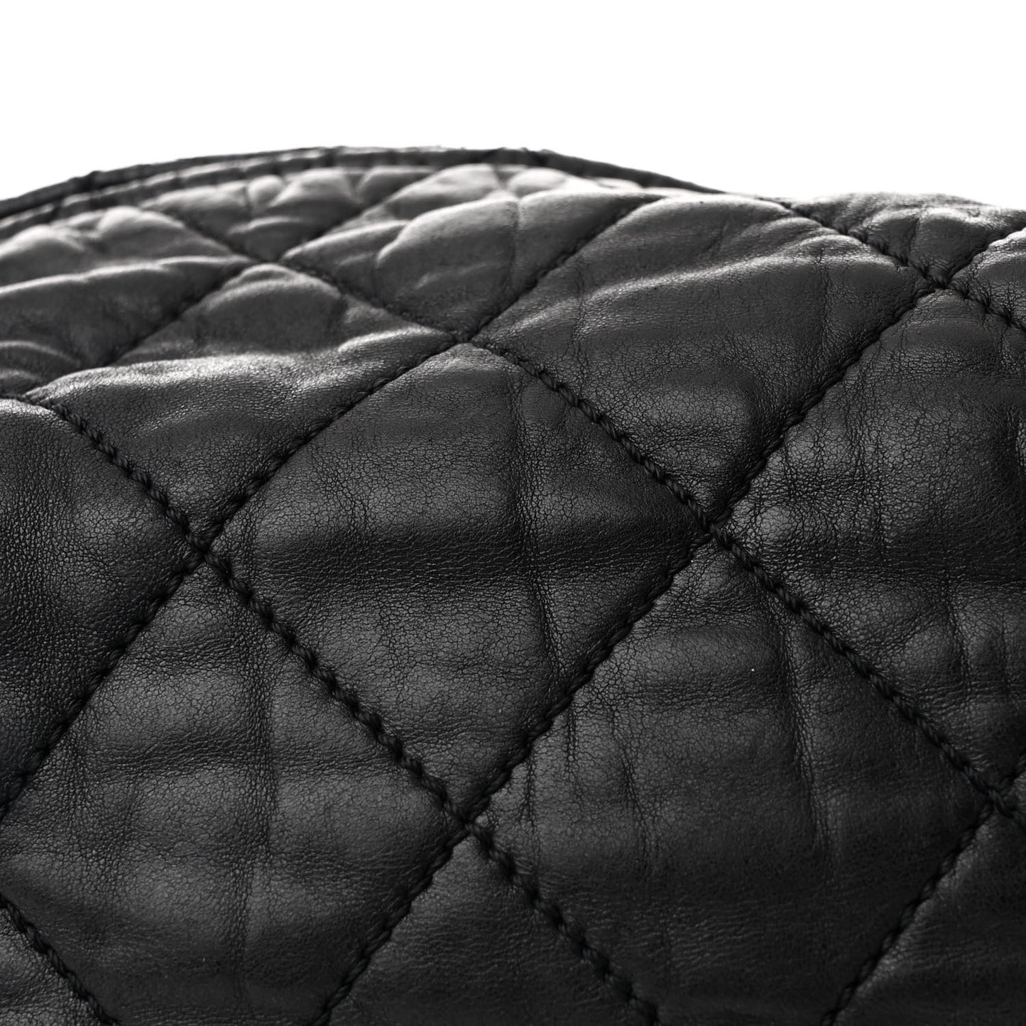 Lambskin Quilted Cloudy Bundle Hobo Black