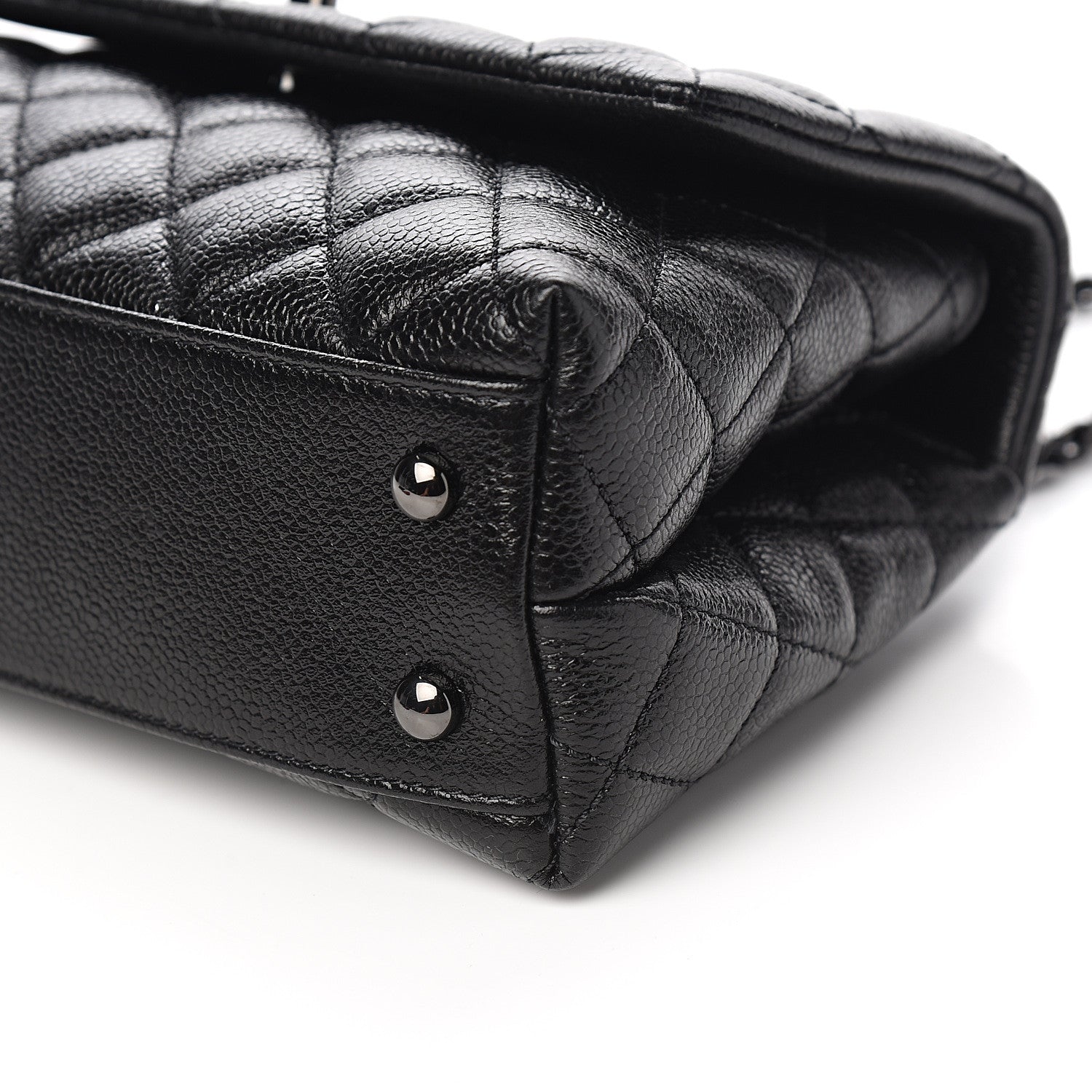 Chanel Caviar Quilted Mini Coco Handle Flap So Black 8 of 10