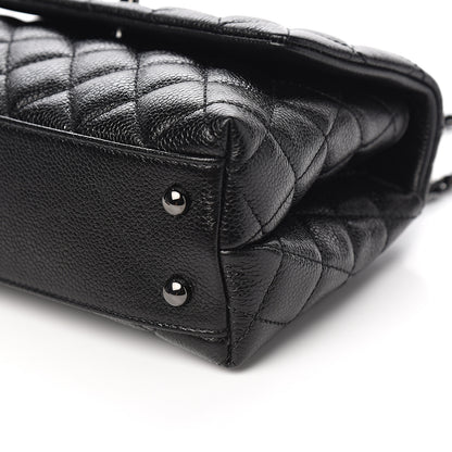 Chanel Caviar Quilted Mini Coco Handle Flap So Black 8 of 10