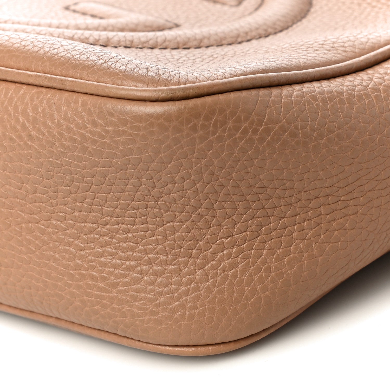 Gucci Pebbled Calfskin Small Soho Disco Bag Camelia 11 of 12