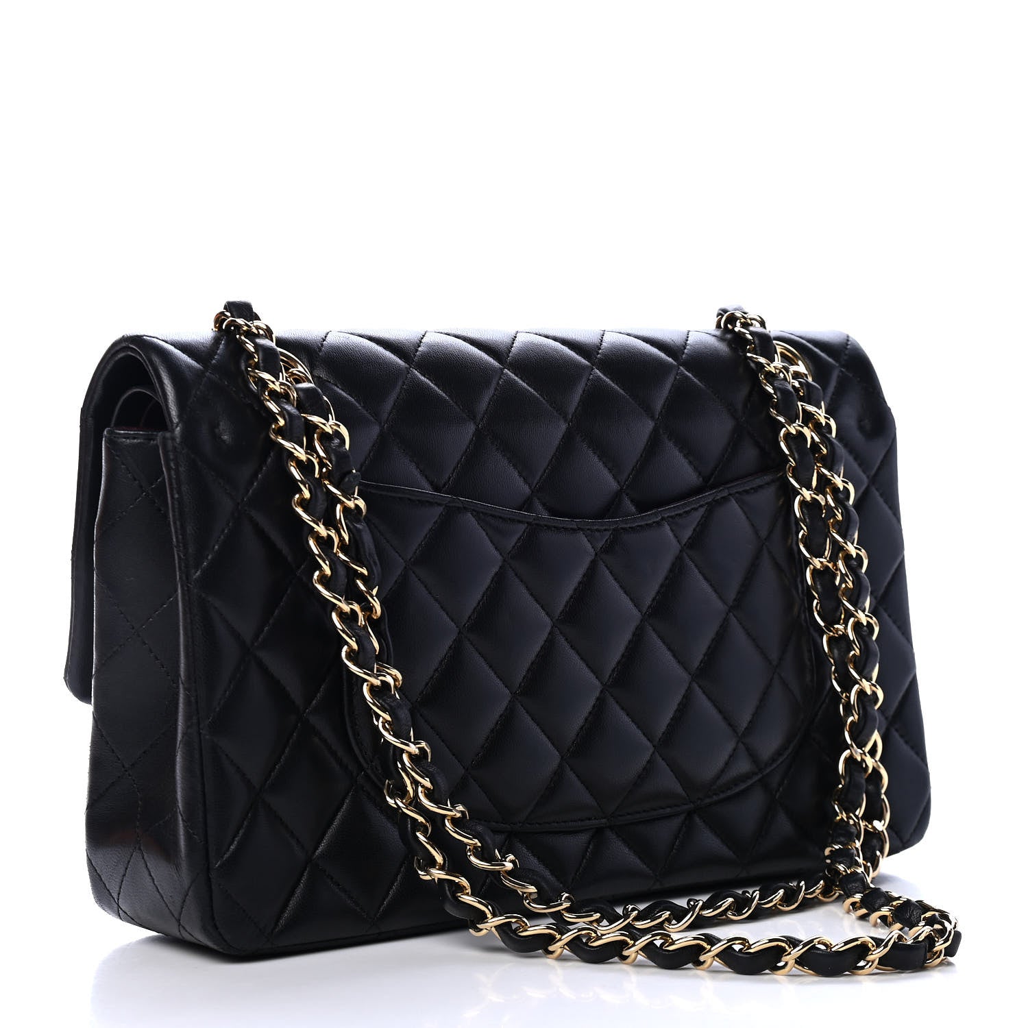 Chanel Lambskin Quilted Medium Double Flap Black 3 of 4