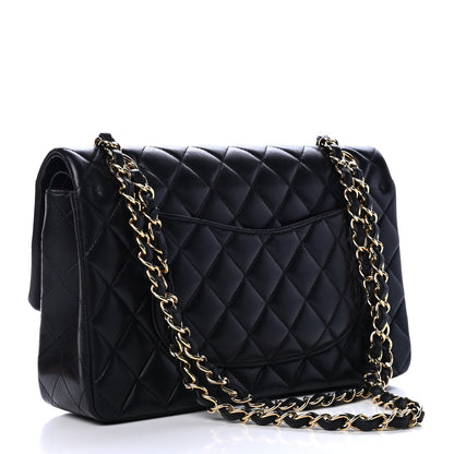 Chanel Lambskin Quilted Medium Double Flap Black 3 of 4