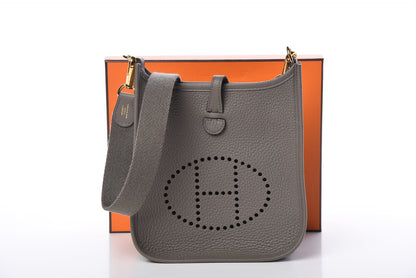 Hermes Taurillon Clemence Evelyne TPM Etain 10 of 10