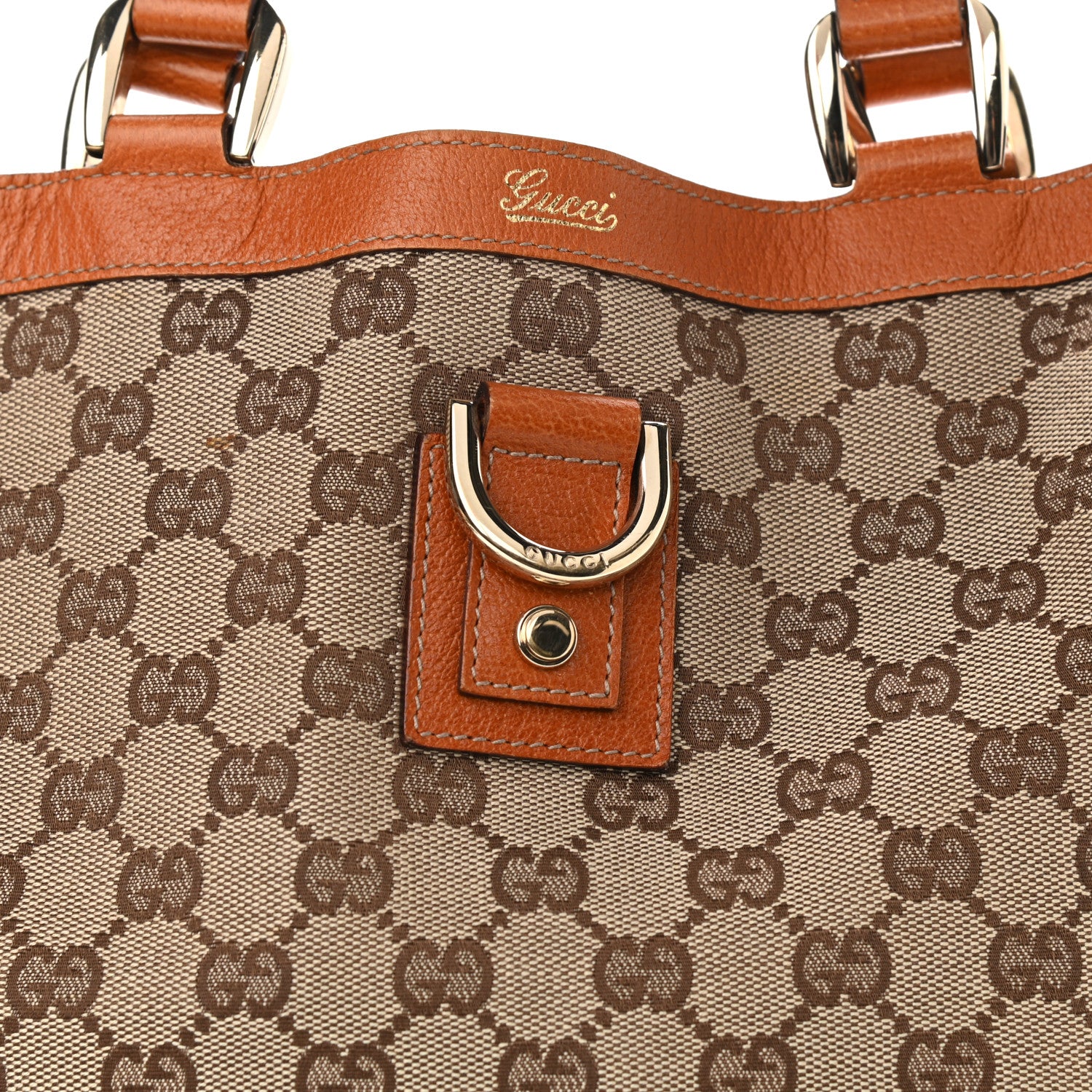Gucci Monogram Small Abbey Tote Brown 8 of 14