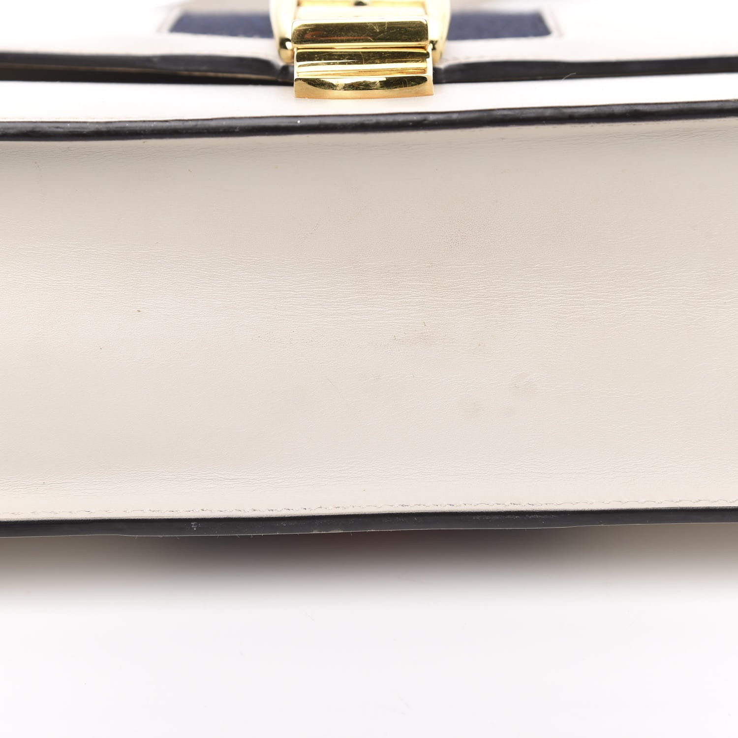 Gucci Calfskin Small Sylvie Shoulder Bag Off White 10 of 15