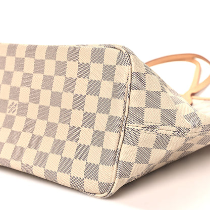 Louis Vuitton Damier Azur Neo Neverfull MM Rose Ballerine 9 of 9