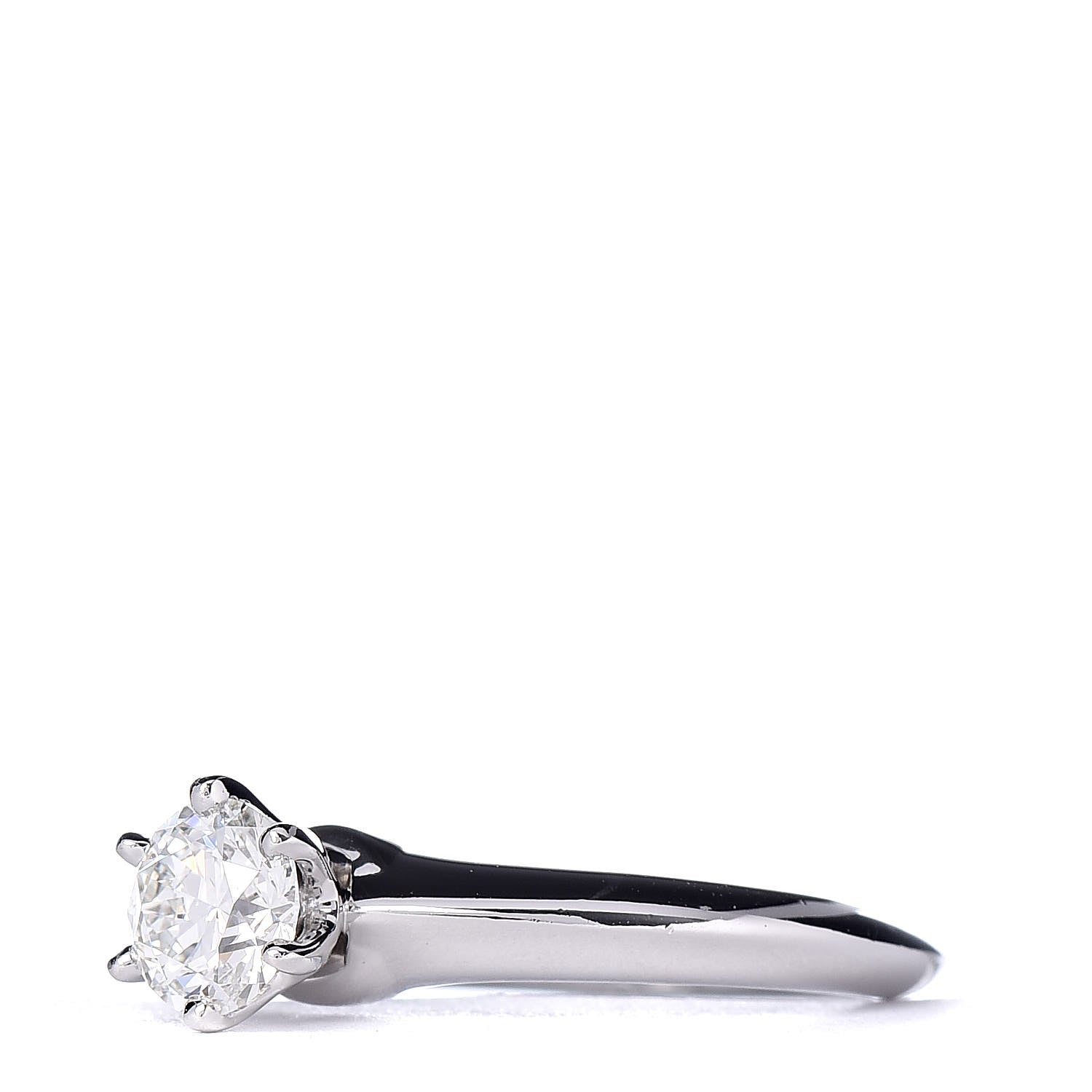 Tiffany Platinum Diamond .52ct Solitaire Engagement Ring 46 3.75 3 of 6