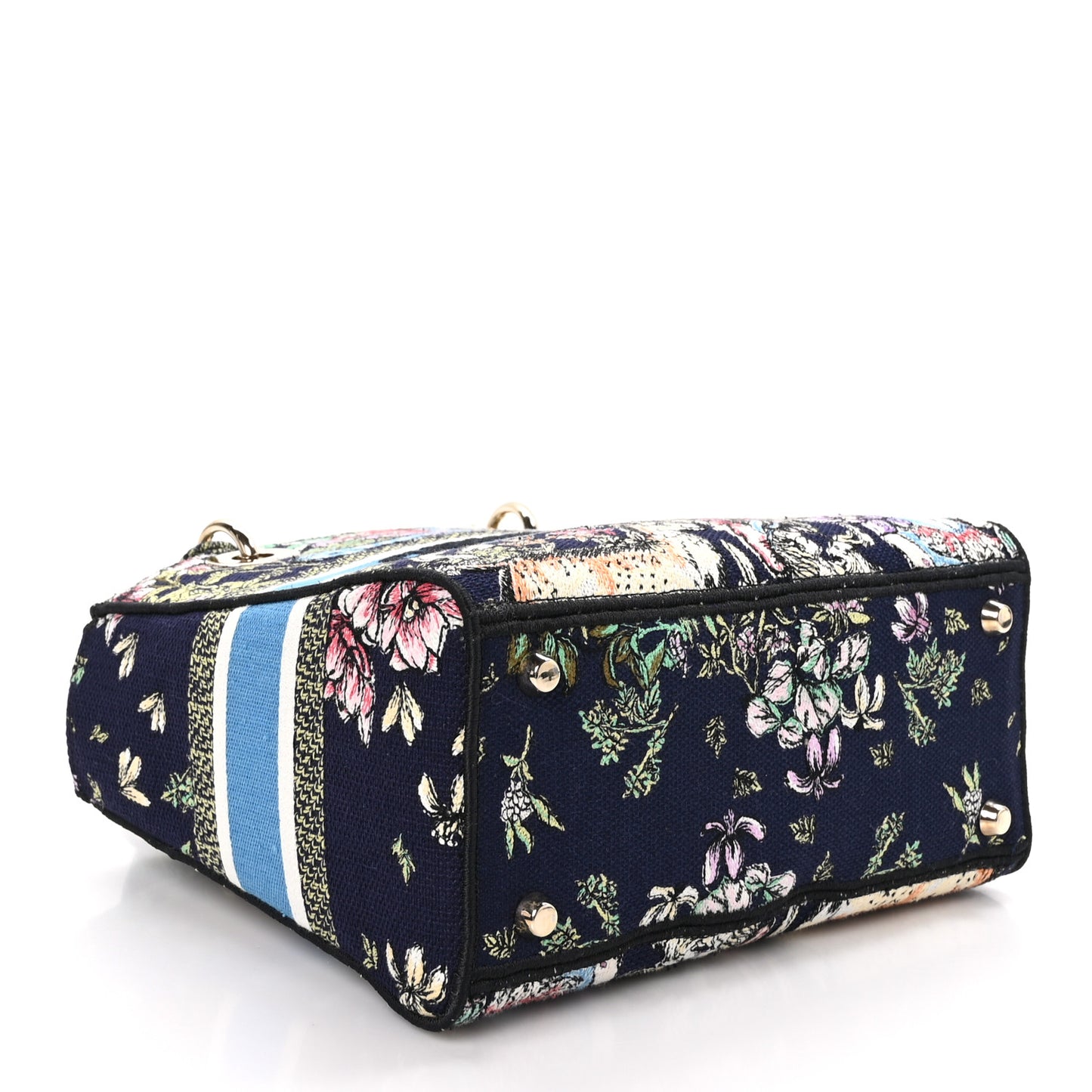 Canvas D-Constellation Embroidered Medium Lady D-Lite Bleu Multicolor
