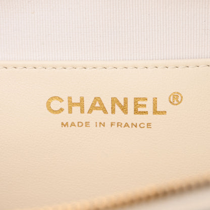 Chanel Lambskin Quilted CC In Love Heart Bag White 6 of 11