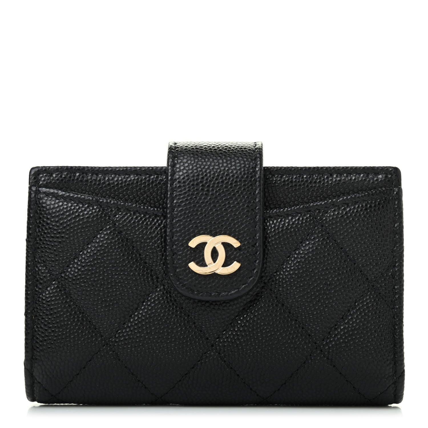 Chanel Caviar Quilted Small Classic Wallet Black 1 of 8