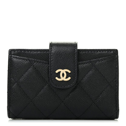Chanel Caviar Quilted Small Classic Wallet Black 1 of 8