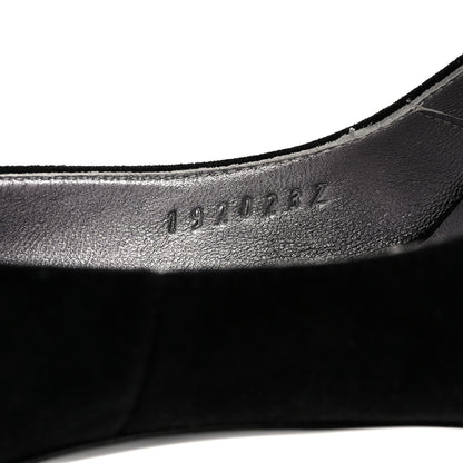 Hermes Suede Goatskin Victoire 90 Pumps 38 Black 9 of 9