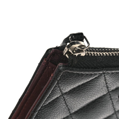 Chanel Caviar Quilted Zipped Key Holder Case Black 11 of 12