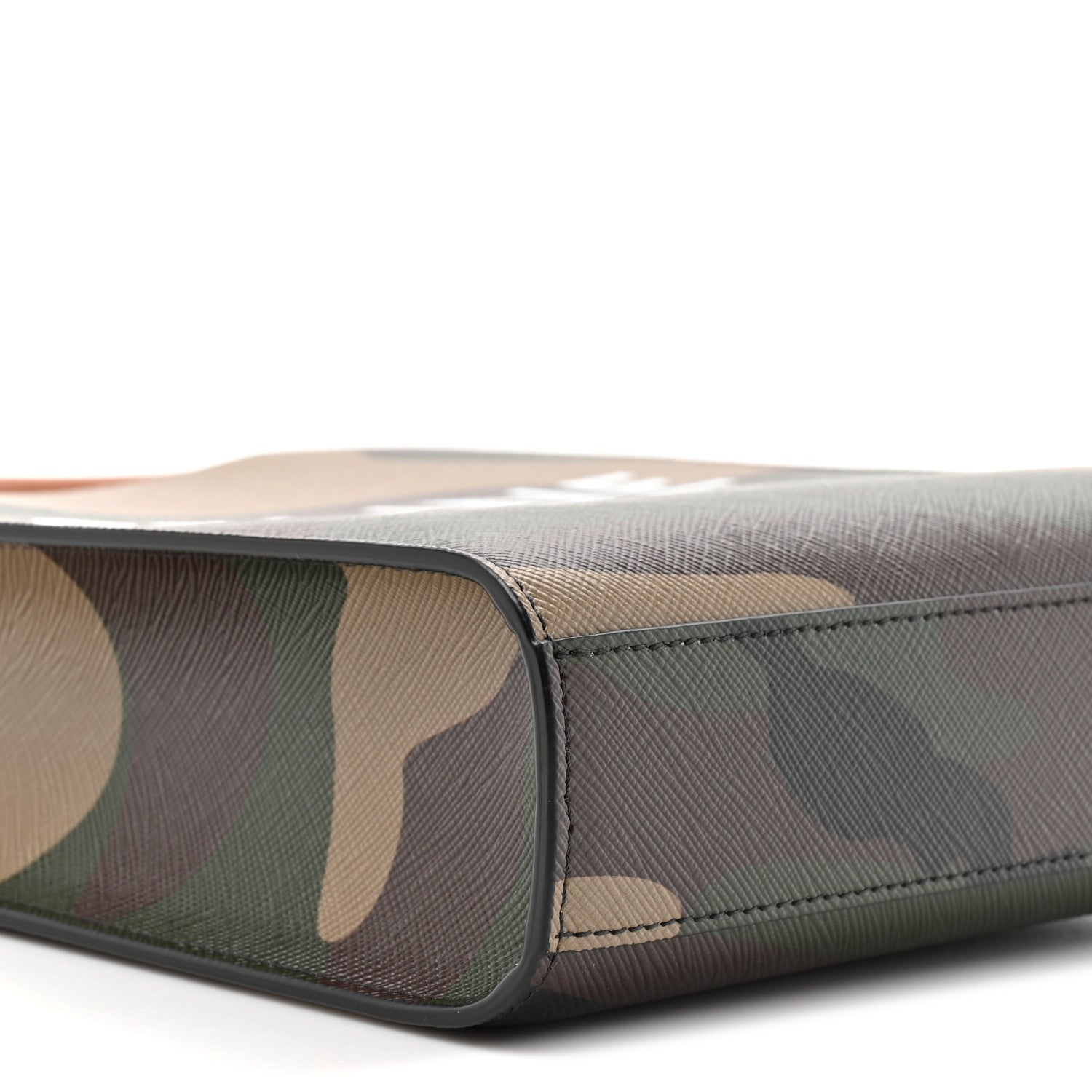 Celine Canvas Calfskin Mini Vertical Cabas Khaki 9 of 10