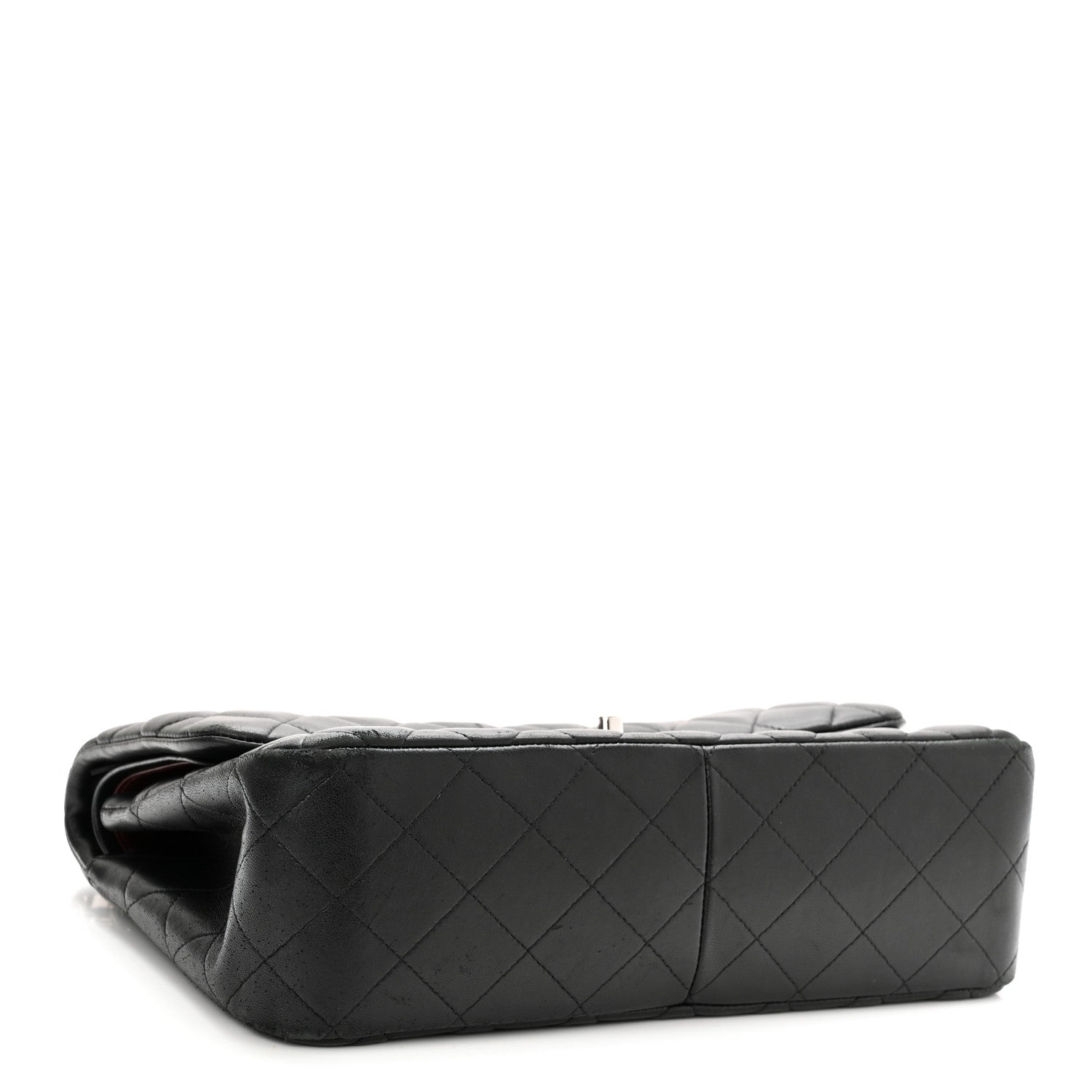 Chanel Lambskin Quilted Jumbo Double Flap Black 4 of 14