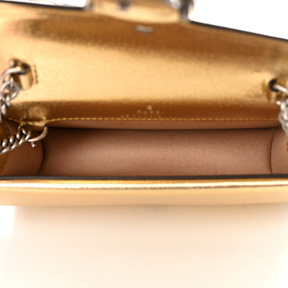 Gucci Metallic Calfskin Super Mini Dionysus Shoulder Bag Gold 5 of 10