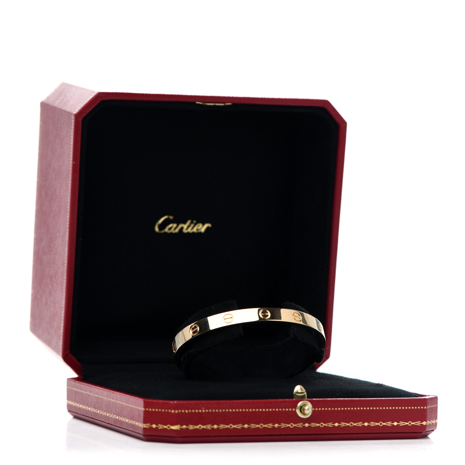 Cartier 18K Yellow Gold LOVE Cuff Bracelet 18 6 of 6