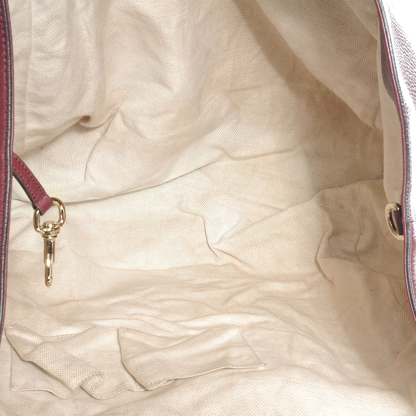 Pebbled Calfskin Large Soho Shoulder Bag Bordeaux