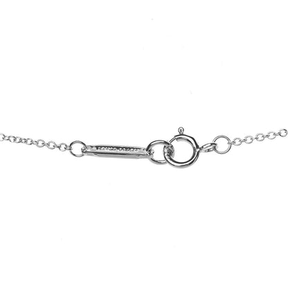 Tiffany 18K White Gold Diamond 1837 Circle Pendant Necklace 4 of 7