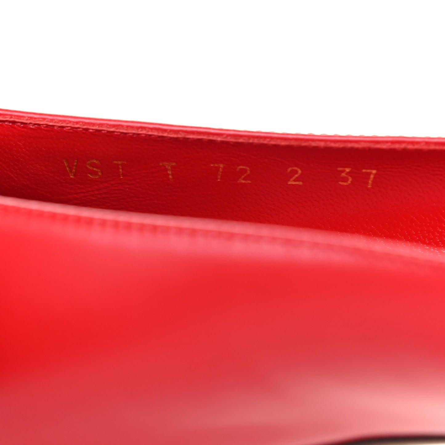 Nappa Vlogo Flats 37 Rouge Pur
