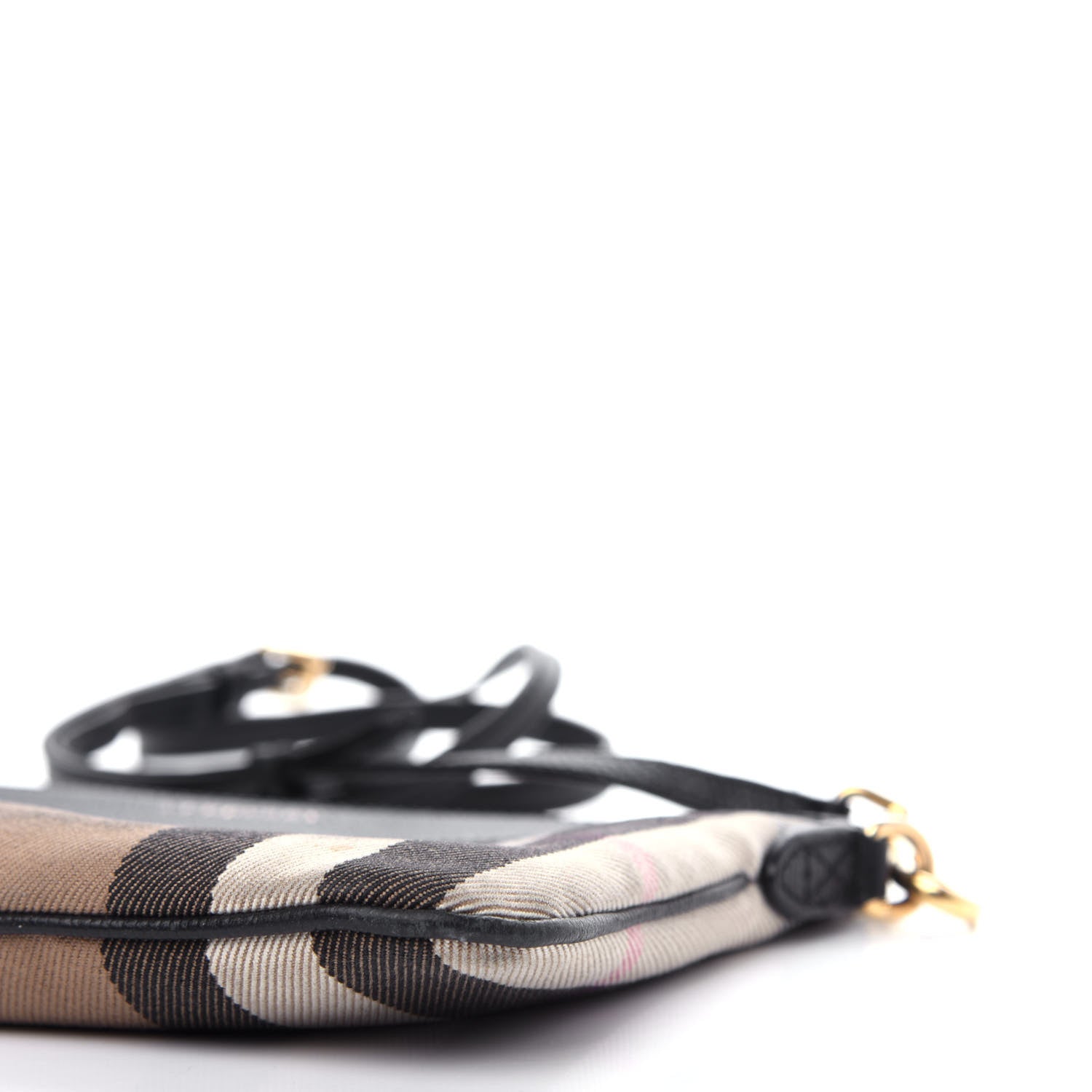 Burberry House Check Derby Peyton Crossbody Clutch Bag Black 8 of 9